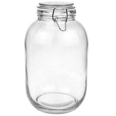 #ad #ad 1 Gallon Clear Glass Large Jar Wide Mouth with Airtight Metal Lid For Storing $28.59