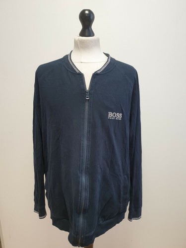 AA28 para Hombre Hugo Boss Azul Cremallera Completa Chaqueta Ligera Chándal  Algodón 2XL Reino Unido | eBay