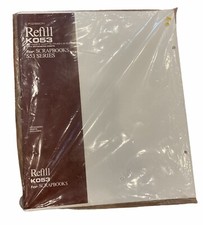 C. R. Gibson Scrapbook Refill Pages K053 30 White Matte Finish Sheets