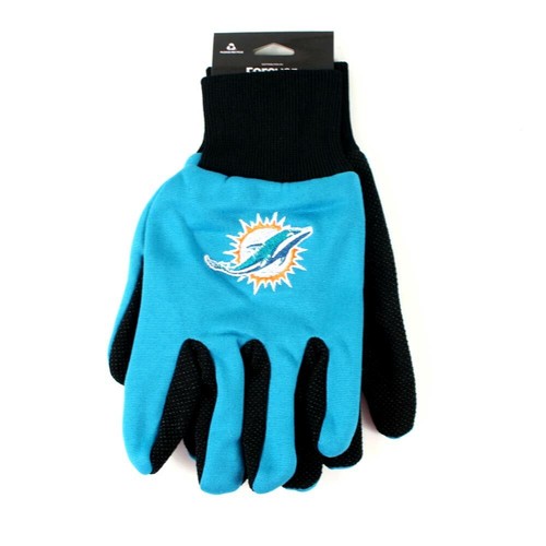 GUANTES DE FÚTBOL AMERICANO UTILITARIO DE LA NFL SIN AGARRE DESLIZANTE ADULTO ELIGE TU EQUIPO - Imagen 35 de 69