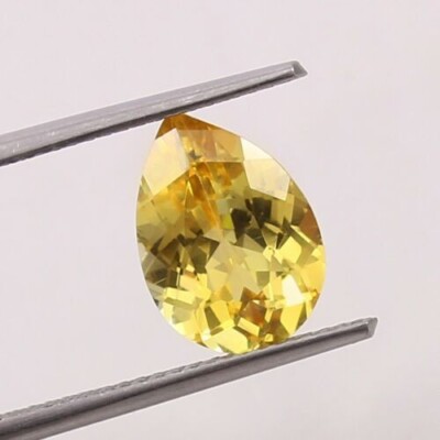 13x10 MM - AAA Natürlich Makellos Ceylon Gelb Saphir Lose Birne Edelstein