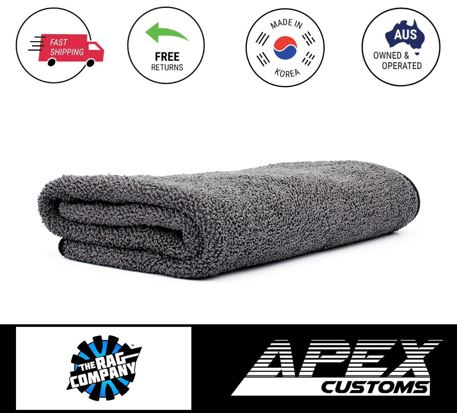 The Rag Company Double Twistress Premium Twist Loop Drying Towel Ultra