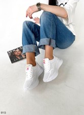 Zapatos deportivos para mujer de cuero genuino
