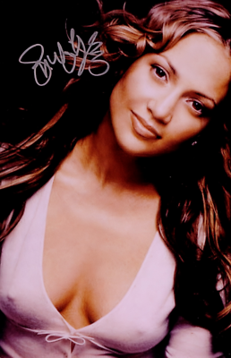Jennifer Lopez Beautiful Reprint With FACSIMILE Autograph 4x6