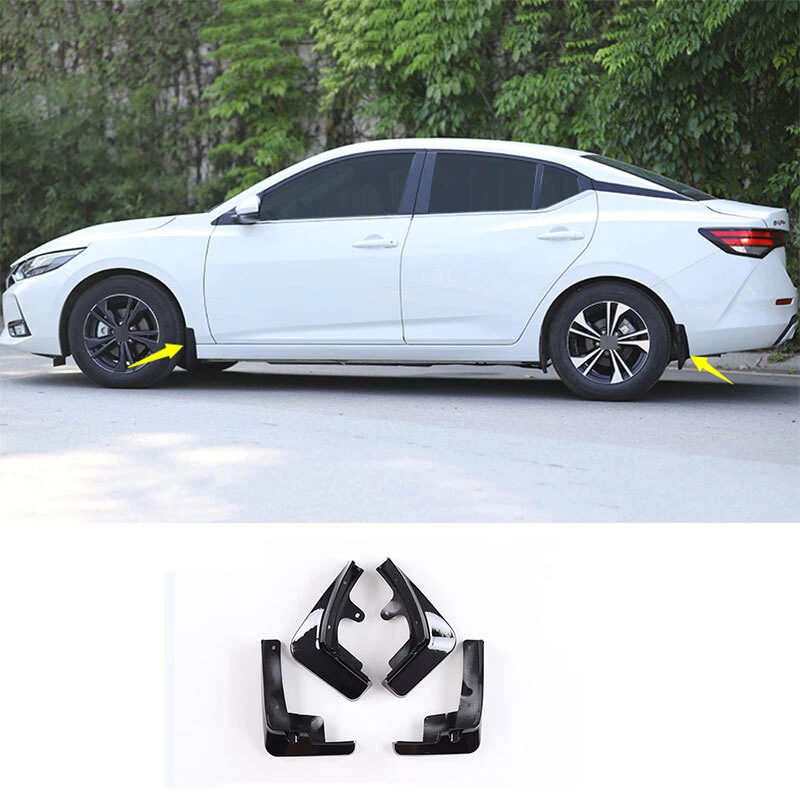 Black Painted Mud Flaps Fender Splash Guards For Nissan Sentra