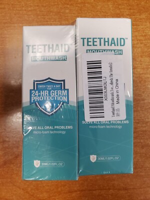 2 Pack: Teethaid Whitening Toothpaste & Whitening Mouthwash 30mL - E14C