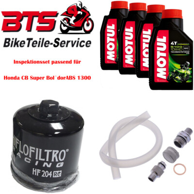 Sparset 4L Öl, Filter, Ablassschraube passend für Honda CB Super Bol`dorABS 1 54