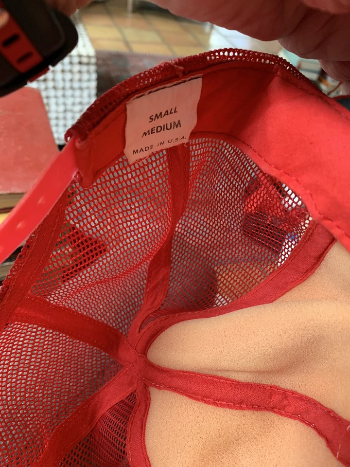 Sombrero parche pesca garra de águila vintage, gorra trasera a presión, excelente estado, hecho en EE. UU. Foto 3 de 4