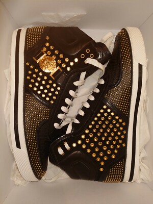 Vintage Sneaker Versace Gold Schwarz