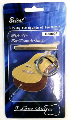 Belcat B-6000F 3mm Ceramic Piezo Pickup for Folk Guitar Equalizer