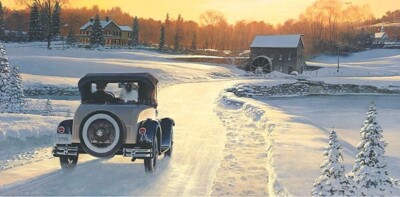 ''A Christmas Leave'' - William S. Phillips - The American Homefront Series