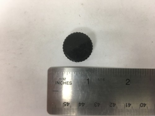 Vintage Tiny Black Bakelite Knurled Knob - Picture 2 of 4