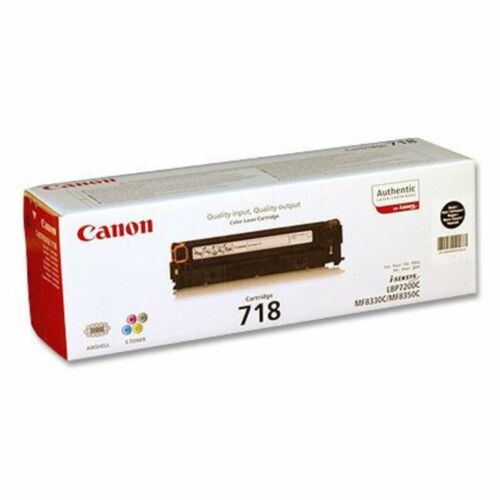 original Canon 2662B002 Toner 718BK schwarz 3.400 Seiten neu C - 第 1/1 張圖片