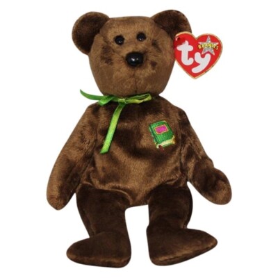Ty Beanie Baby WILLIAM UK Exclusive Bear 8.5'' Closed Book NEW MWMT's