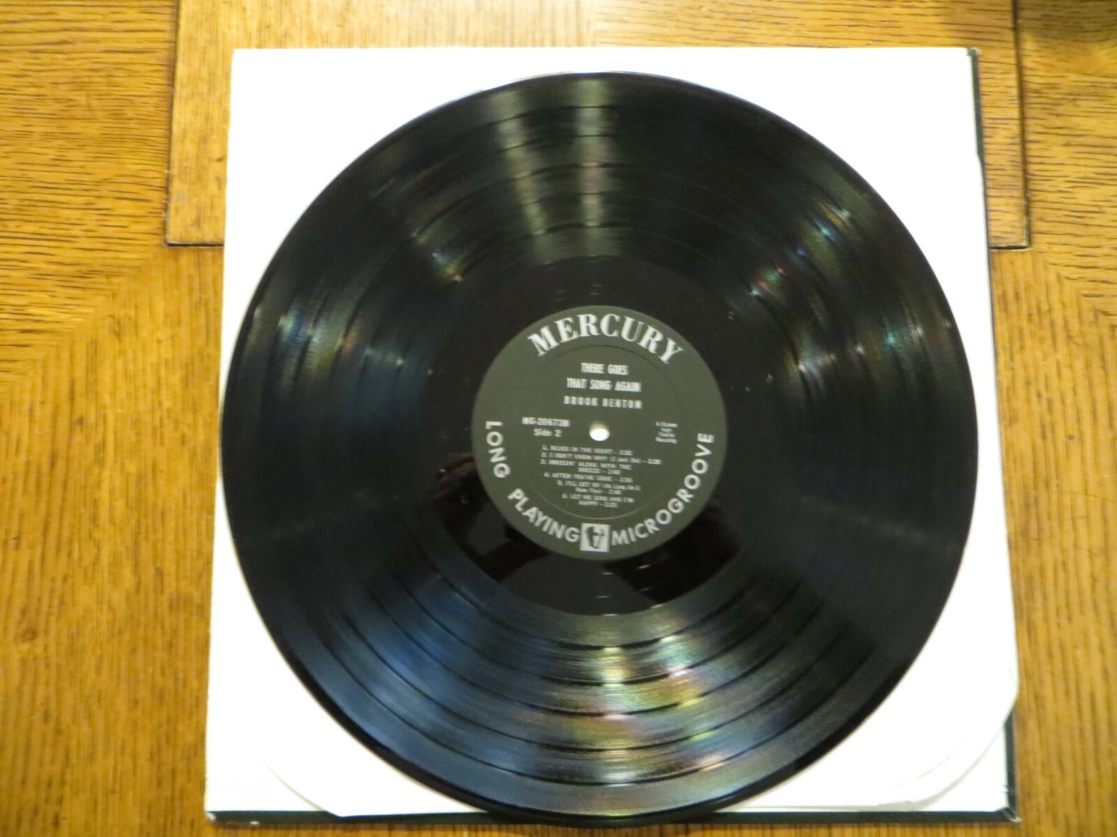 Brook Benton – There Goes That Song Again - 1962 Mercury MG 20673 Vinyl VG+/VG+! thumbnail 4
