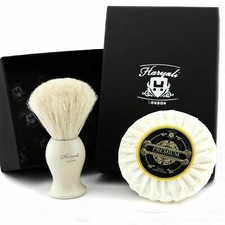 Home Baber Salon Shaving Kit Badger Bristles Brush Lathering Soap Wet Shave Set