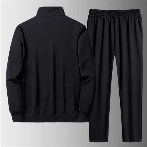 Herren Trainingsanzug 2 Teiler Freizeit Hose Jacke Oversize Jogginganzug Leicht Set - Bild 5 von 14