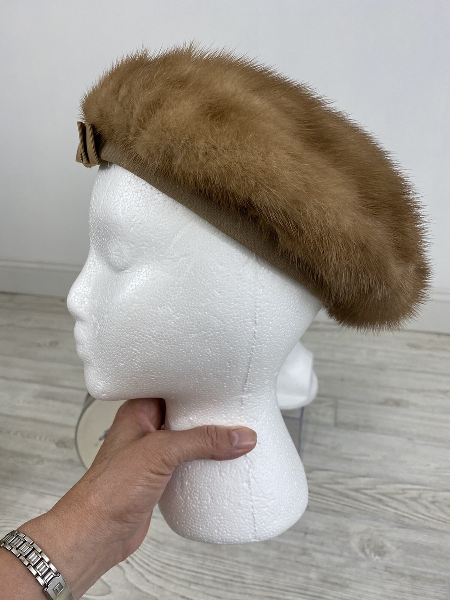 Vintage Jordan marsh real mink hat. Vintage 70s Brown Mink Turban by Adolfo II, Jordan Marsh - Etsy main image 3