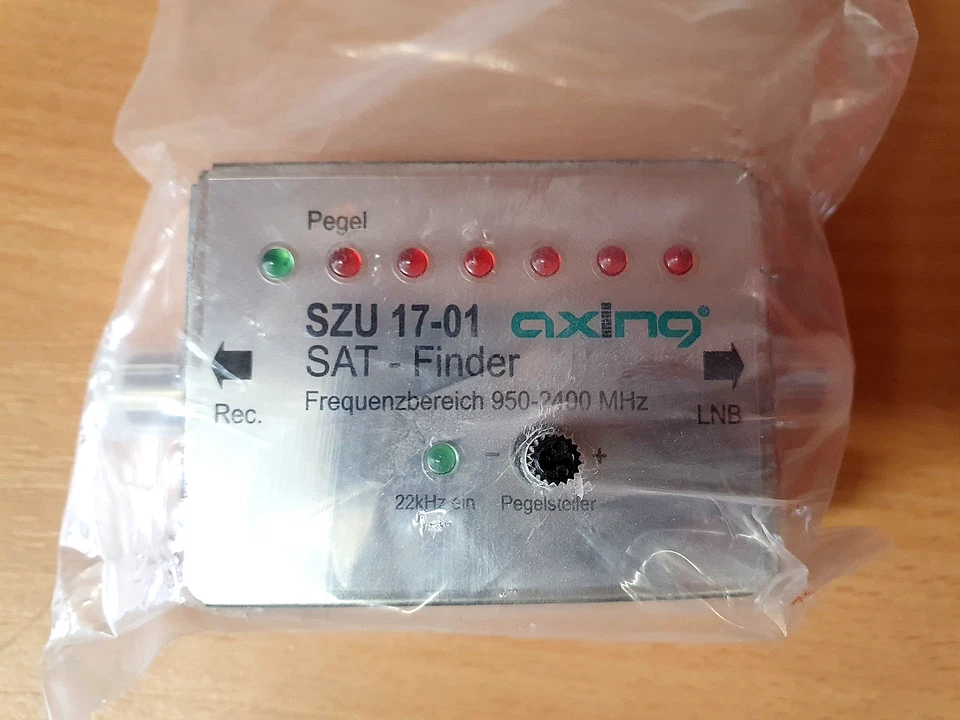 Axing SZU 17-01 Sat-Finder Satellitenfinder Digital Mit Tonsignal - Bild 4 von 4