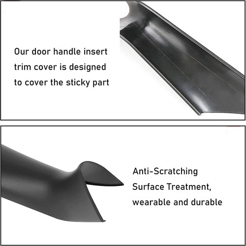 Fit For BMW 5 Series G30 G38 2018-23 Carbon Black Inner Door Pull Handle Cover - Picture 30 of 33