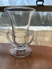 Vintage Steuben? Vase Crystal Clear Art Glass Flared Sides MCM Wide Lip 7.5”Tall