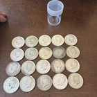 20 Kennedy Half Dollars 40% Silver 1965-1970 Lot