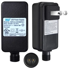 1 Pack 12V 1A Class 2 Power Supply LED Transformer Replacement for String Lights