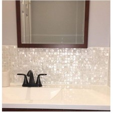 Sparkling Gray Shell Mosaic Tiles 12"x12" - Pack of 6 Sheets