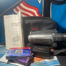Sony CCD-TR86 Video Handy Cam UnTested W Case Battery Manuel Tapes PARTS UNTESTE
