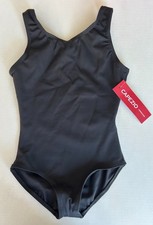Capezio TB142C Girls Tank Leotard Black Size I Intemediate 6 6x NWT Ballet Dance