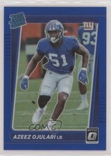 2021 Panini Donruss Optic Rated Rookie Blue Prizm /179 Azeez Ojulari #273 0o9v
