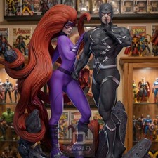 Black Bolt und Medusa Marvel Comics | Garage Kit DIY Figur Statue BEMALT 3D Mo