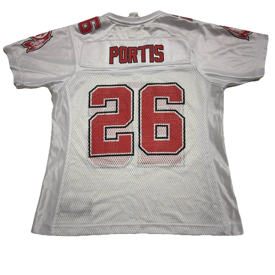 Camiseta Clinton Portis #26 Washington Redskins NFL Reebok Rosa y Blanco Juvenil-S Foto 2 de 4