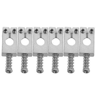 6 Pcs Gitarrenbrückenwechsel E-Gitarrenteile -Gitarrenbrückensattel
