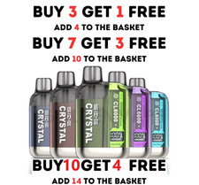 SKE Crystal CL6000 6k puff Prefilled Rechargeable Vape Kit 20mg Cheapest on eBay
