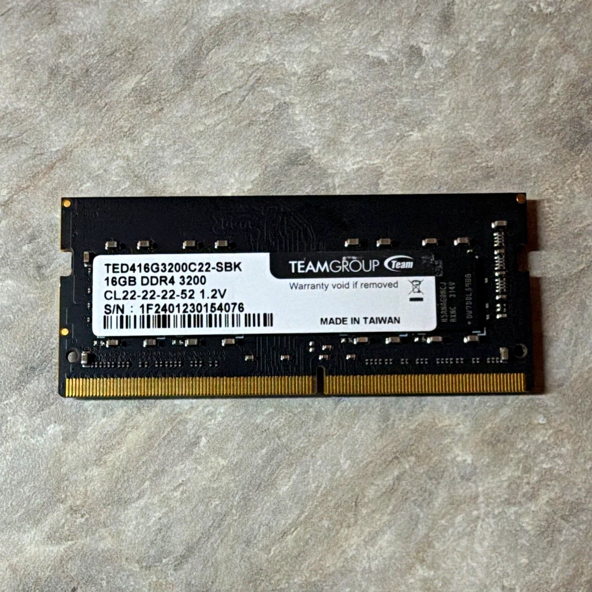 Team Group DDR4 SDRAM 16 GB Total Capacity Memory (RAM) for sale