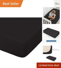 100 Brushed Microfiber Fitted Crib Sheet, Super Soft and Cozy 28x52 Crib She...
