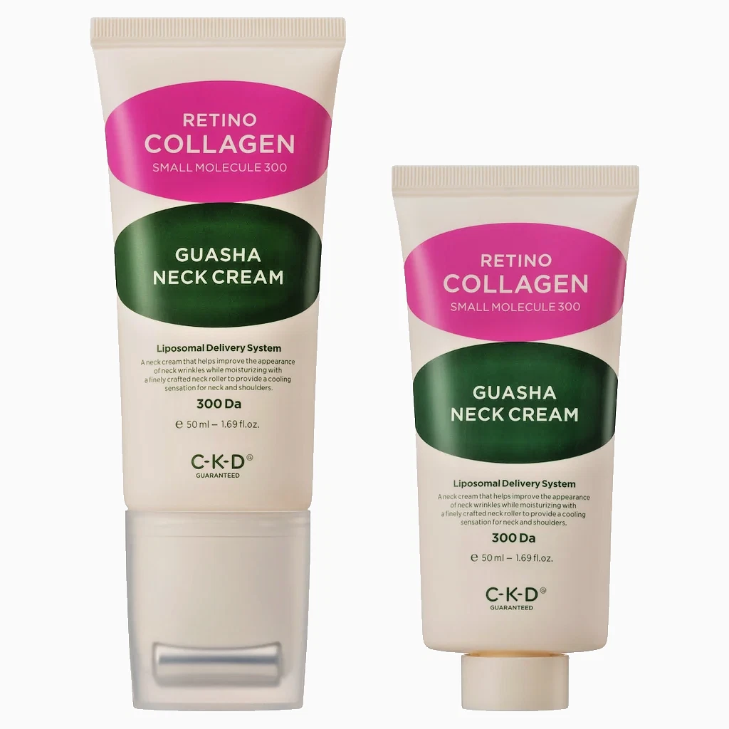 NEW CKD RETINO COLLAGEN GUASHA NECK CREAM 1.69 FL. OZ (50 ML) AND 1.69 OZ REFILL
Opens in a new wind