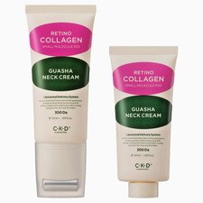 NEW CKD RETINO COLLAGEN GUASHA NECK CREAM 1.69 FL. OZ 50 ML AND 1.69 OZ REFILL
