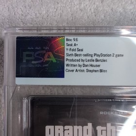 GRADED Grand Theft Auto 3 (PS2) PSA 9.6 A+  NEW Sealed! GTA III PLAYSTATION 2