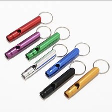 12 Pack Aluminum Emergency Whistle with Key Chain Extra Loud Safety Survival