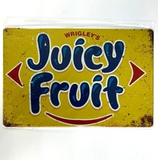 Juicy Fruit 8 x 12 Novelty Metal Sign Shrink-Wrapped New!