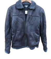 Bonpoint braune Lammfell Leder Flieger Pilot ...