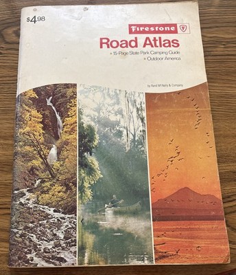 Vintage Road Atlas Firestone 1978 Complete State Park Camping Guide