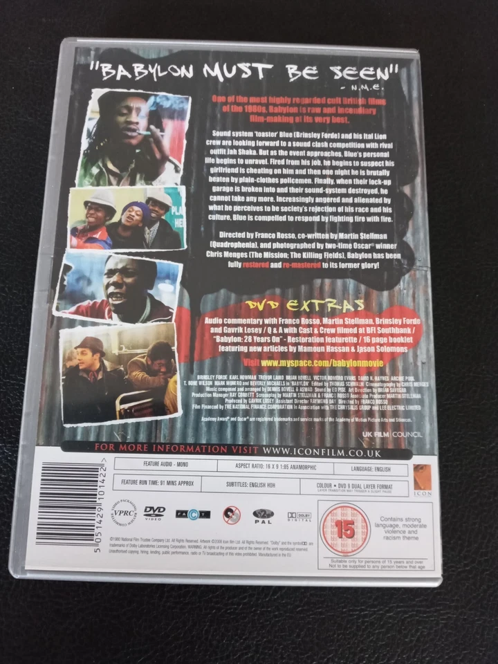 Babylon - DVD - 1980 - Includes Booklet - Brinsley Forde - Karl Howman - Image 2 of 4