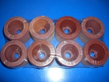 NOS Vintage Labeda Sprinter Quad Speed Roller Skate Wheels " BLEMS " "PURPLISH"