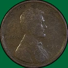 1909 Lincoln Wheat Cent Very Good VG Coin #35819