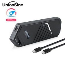 M.2 RGB NVMe Enclosure External SSD Adapter USB 3.2 Gen 2 SSD Enclosure 10 Gbps