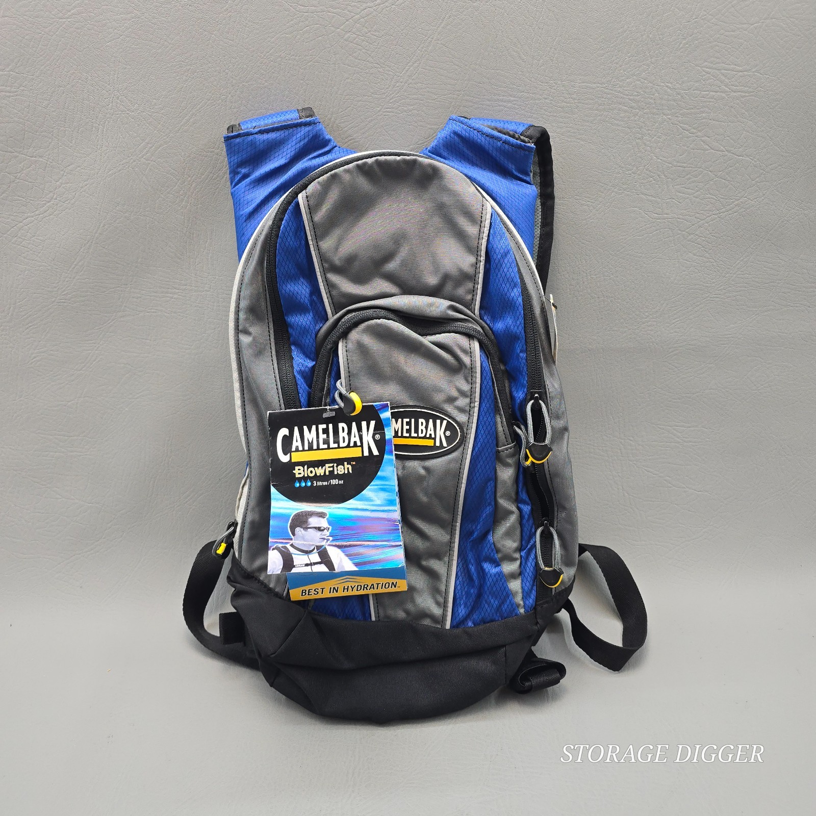 CamelBak BlowFish Trinkrucksack 3L 100oz alpinblau grau - ohne Blase