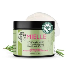 Rosemary Mint Strengthening Hair Mask for Damaged Hair - Deep Conditioning Treat